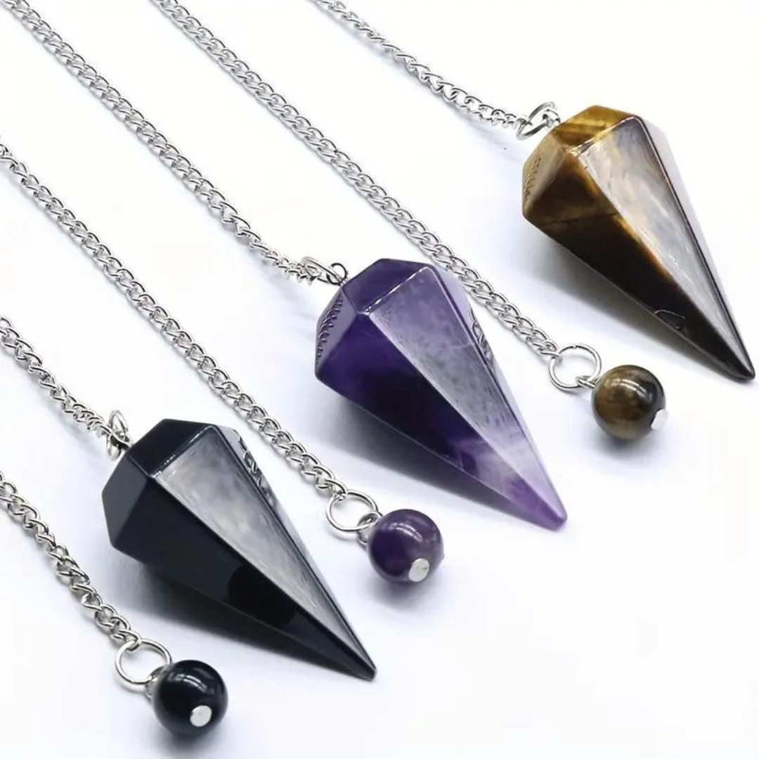 Opal Hexagonal Gemstone Pendulum
