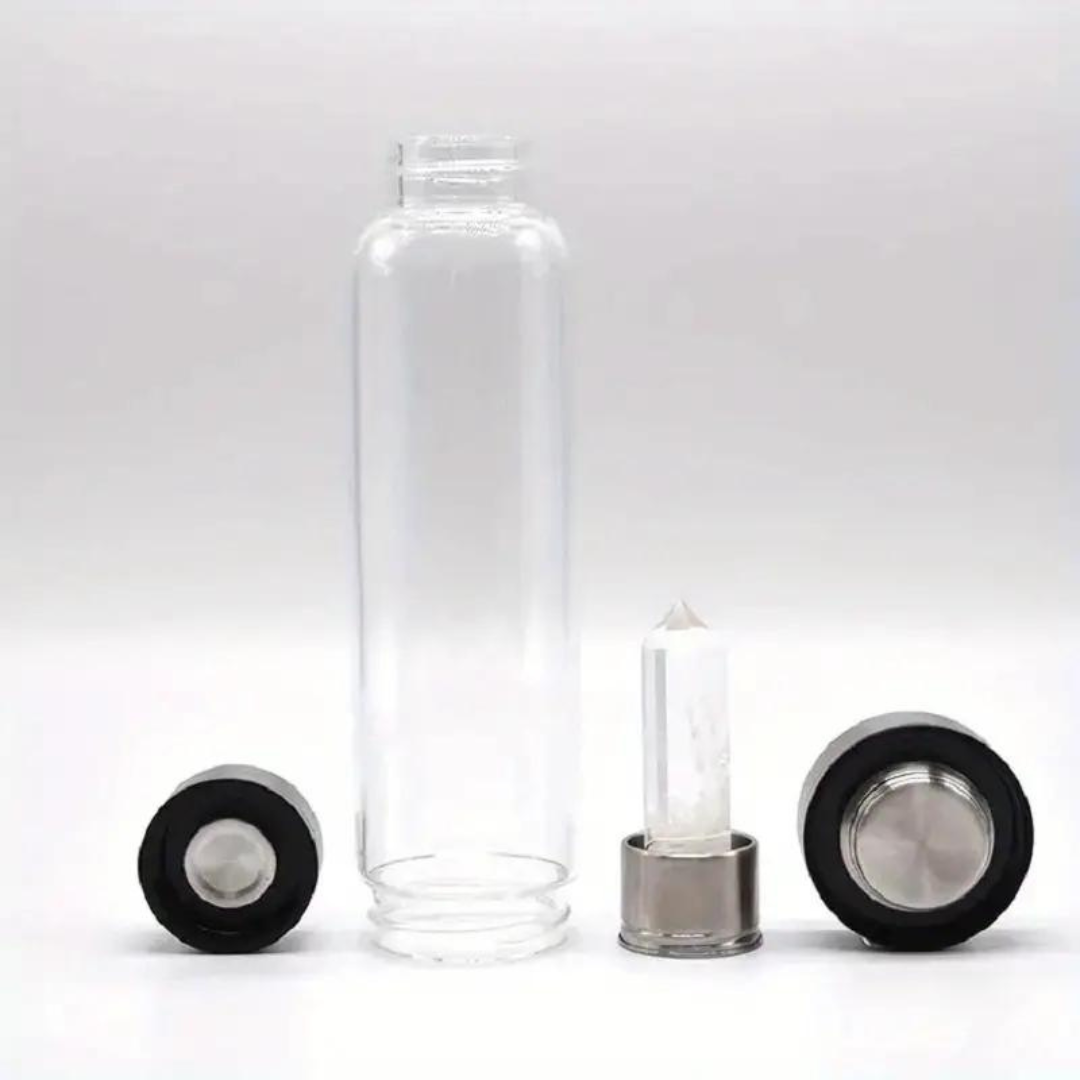 Balancing Howlite Crystal Infused Water Bottle