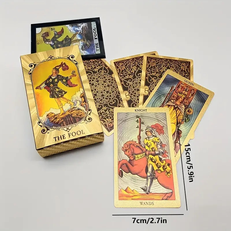 Golden Foiled Tarot Deck